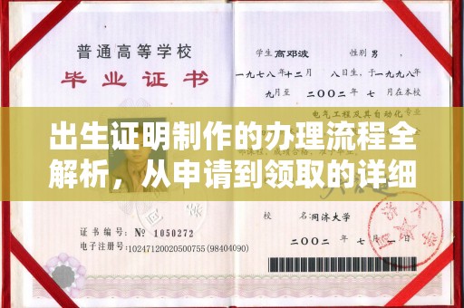 遂川出生证明制作的办理流程全解析，从申请到领取的详细指南