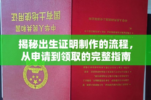 遂川揭秘出生证明制作的流程，从申请到领取的完整指南